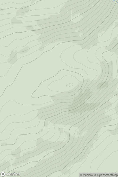 Thumbnail image for Creag an-Iarlain showing contour plot for surrounding peak