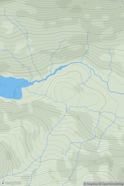 Thumbnail image for Cnoc Chrisdein showing contour plot for surrounding peak