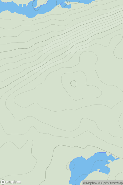 Thumbnail image for Claon Leitir showing contour plot for surrounding peak