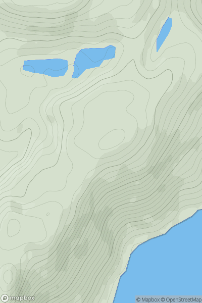 Thumbnail image for An t-Aonach showing contour plot for surrounding peak