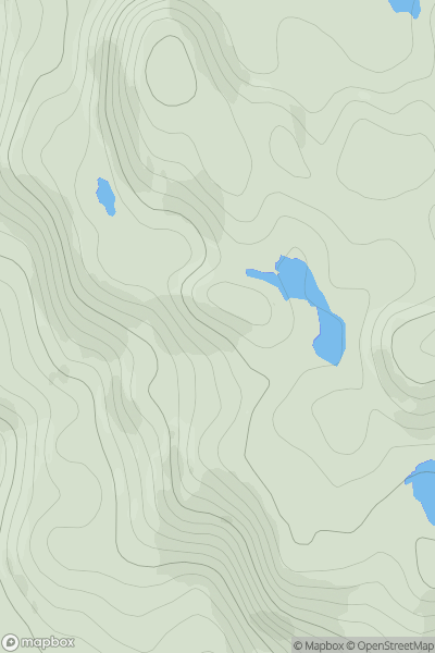 Thumbnail image for Cruach Corrach showing contour plot for surrounding peak