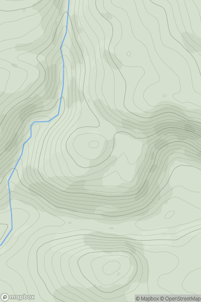 Thumbnail image for Torr a' Chronain showing contour plot for surrounding peak