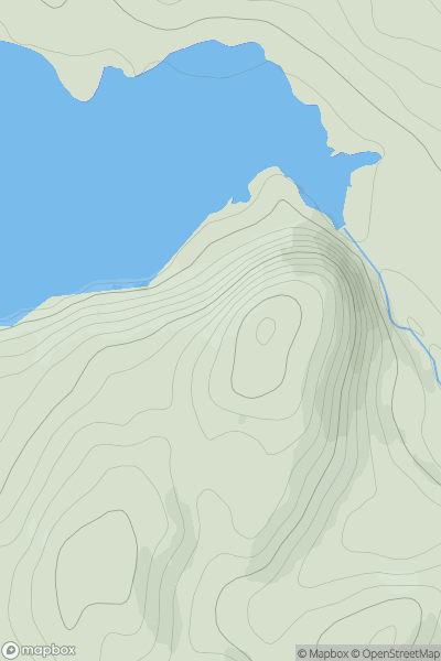 Thumbnail image for Torr an Eas Mor showing contour plot for surrounding peak