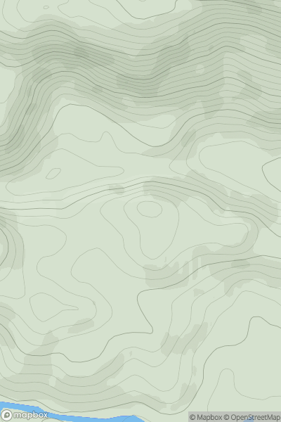 Thumbnail image for Creag an t-Saighdeir East Top showing contour plot for surrounding peak