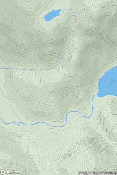 Thumbnail image for Cnoc Bealach an Fheadain showing contour plot for surrounding peak