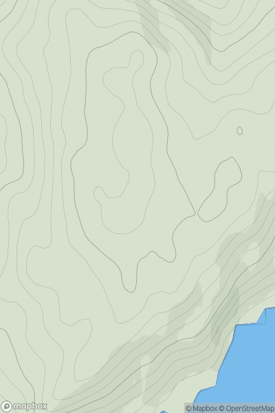 Thumbnail image for Druim an Dubh-leathaid showing contour plot for surrounding peak