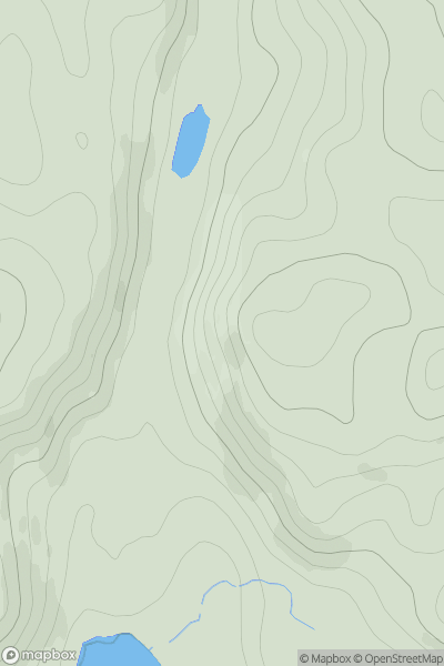 Thumbnail image for Beoraidbeg Hill showing contour plot for surrounding peak