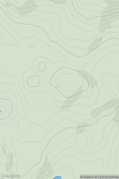 Thumbnail image for Cnocan nan Tri Chriochan showing contour plot for surrounding peak