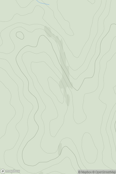 Thumbnail image for Arisaig Hill West Top showing contour plot for surrounding peak