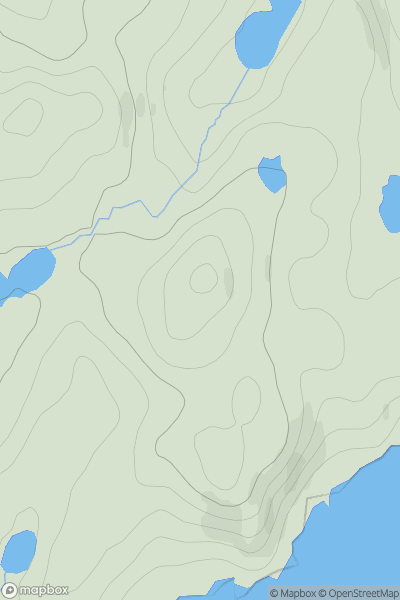 Thumbnail image for Torr a' Bheithe showing contour plot for surrounding peak