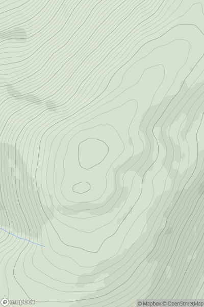 Thumbnail image for Carn a' Choire Ghairbh showing contour plot for surrounding peak