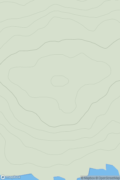 Thumbnail image for Monadh na Ceapaich showing contour plot for surrounding peak