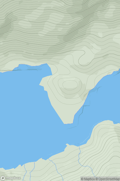 Thumbnail image for Cnoc a' Chaolais Mhoir showing contour plot for surrounding peak