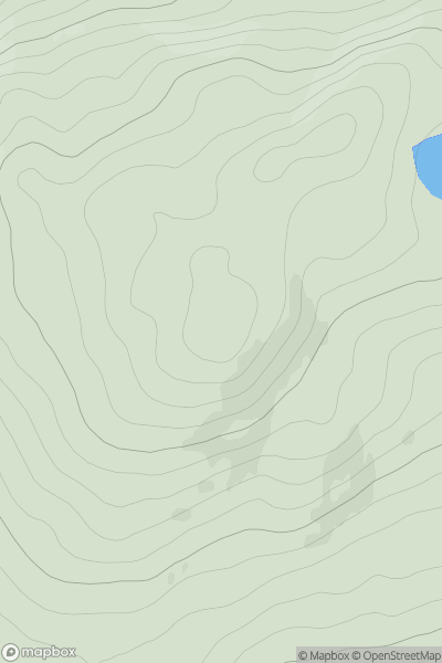 Thumbnail image for Carn a' Chaochain showing contour plot for surrounding peak