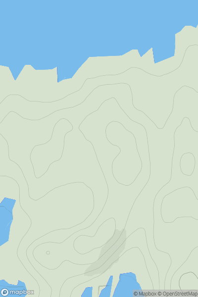 Thumbnail image for Cruach Rhue showing contour plot for surrounding peak