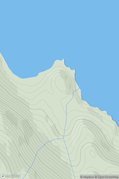 Thumbnail image for Torr nan Gamhainn showing contour plot for surrounding peak