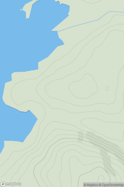 Thumbnail image for Strath of Arisaig showing contour plot for surrounding peak