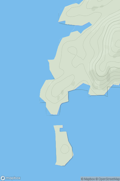 Thumbnail image for Rubha Chaolais showing contour plot for surrounding peak