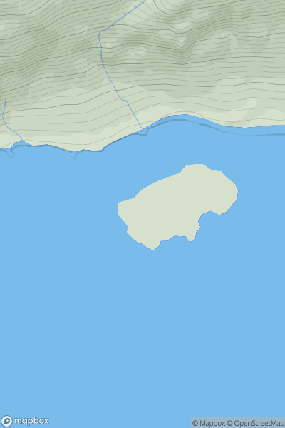Thumbnail image for Eilean Rarsaidh showing contour plot for surrounding peak