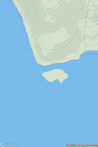 Thumbnail image for Eilean Tioram showing contour plot for surrounding peak