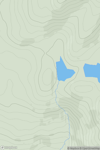 Thumbnail image for Stob Loch a' Bhealaich showing contour plot for surrounding peak