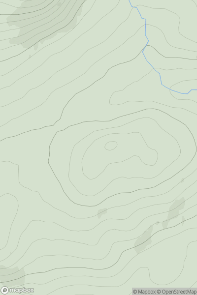 Thumbnail image for Carn an t-Seana-bhlair showing contour plot for surrounding peak