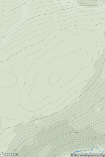 Thumbnail image for Cnoc a' Bhuachaille showing contour plot for surrounding peak