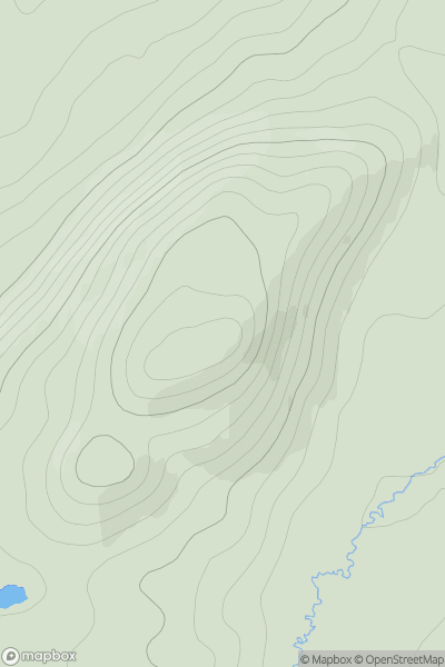 Thumbnail image for Carn Bingally showing contour plot for surrounding peak