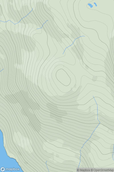 Thumbnail image for Torr a' Char showing contour plot for surrounding peak