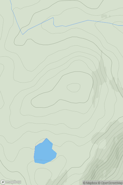 Thumbnail image for Carn Coille Bhlaraidh showing contour plot for surrounding peak