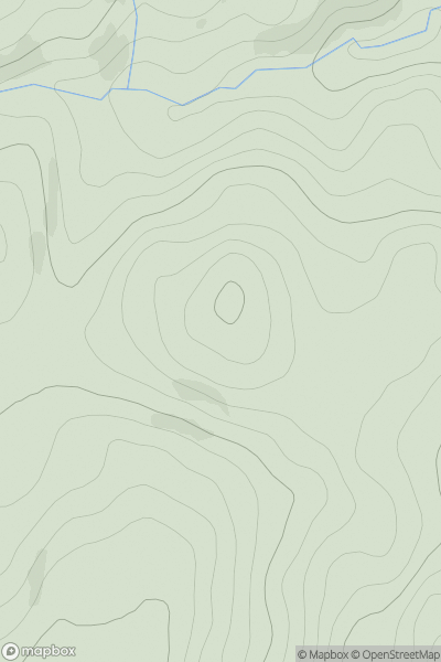 Thumbnail image for Meall Doire Bhrath showing contour plot for surrounding peak