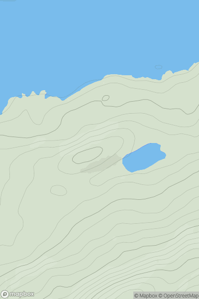 Thumbnail image for Carn Loch a' Chlaidheimh showing contour plot for surrounding peak