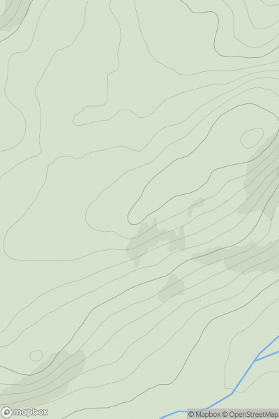 Thumbnail image for Cnoc nan Ceann showing contour plot for surrounding peak