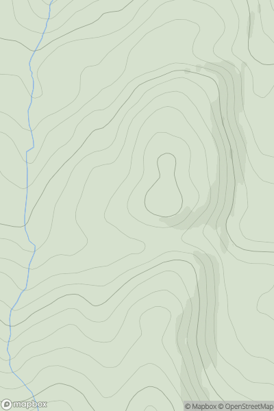 Thumbnail image for Druim Ballach showing contour plot for surrounding peak