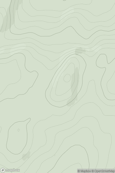 Thumbnail image for Carn an t-Slamain showing contour plot for surrounding peak