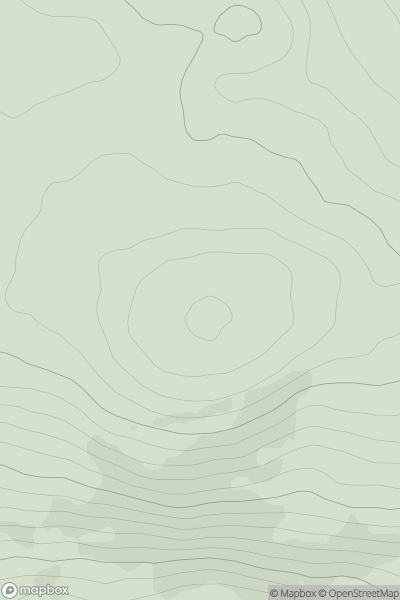 Thumbnail image for Sron nan Saobhaidh showing contour plot for surrounding peak