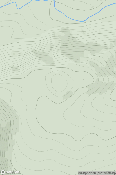 Thumbnail image for Carn na Seile Leithe showing contour plot for surrounding peak