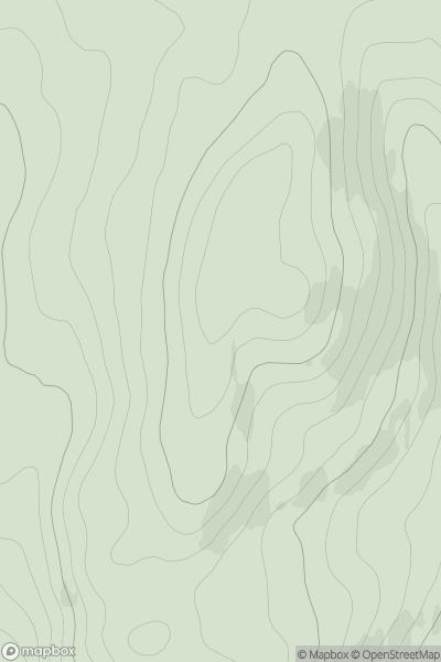 Thumbnail image for Creag Muigeil showing contour plot for surrounding peak