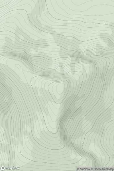 Thumbnail image for Sgurr a' Choire Ghlais showing contour plot for surrounding peak