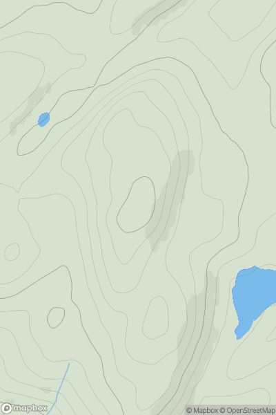 Thumbnail image for Cnoc Snataig showing contour plot for surrounding peak