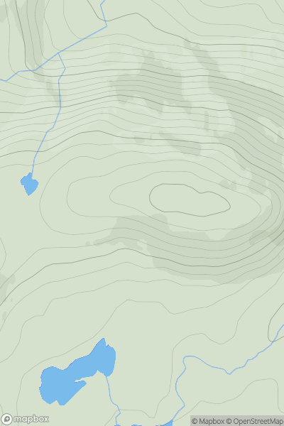 Thumbnail image for Carn Sgolbaidh showing contour plot for surrounding peak