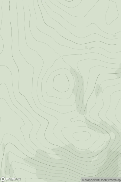 Thumbnail image for Cnoc Fhearchair showing contour plot for surrounding peak