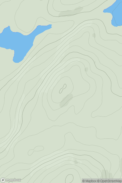 Thumbnail image for Carn Mor North Top showing contour plot for surrounding peak