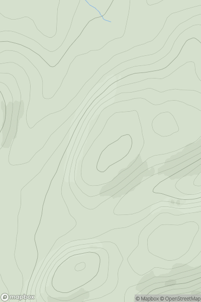 Thumbnail image for Meall Gorm North Top showing contour plot for surrounding peak