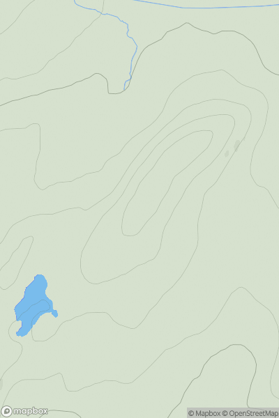 Thumbnail image for Cnoc Eille Mor showing contour plot for surrounding peak
