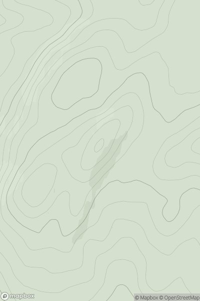 Thumbnail image for Meall Cluainidh showing contour plot for surrounding peak