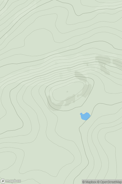 Thumbnail image for Carn na h-Annaite Mor showing contour plot for surrounding peak