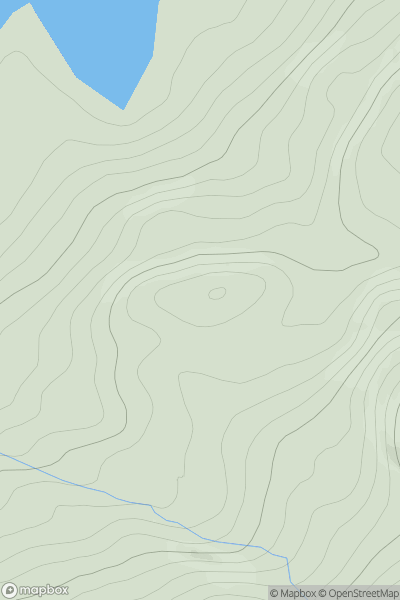 Thumbnail image for Creag na h-Iolaire West Top showing contour plot for surrounding peak