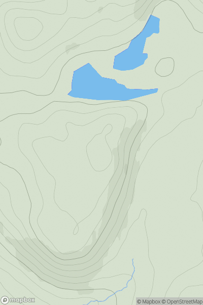 Thumbnail image for Carn Airigh Charn showing contour plot for surrounding peak
