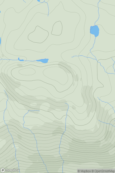 Thumbnail image for Carn Ruairidh showing contour plot for surrounding peak